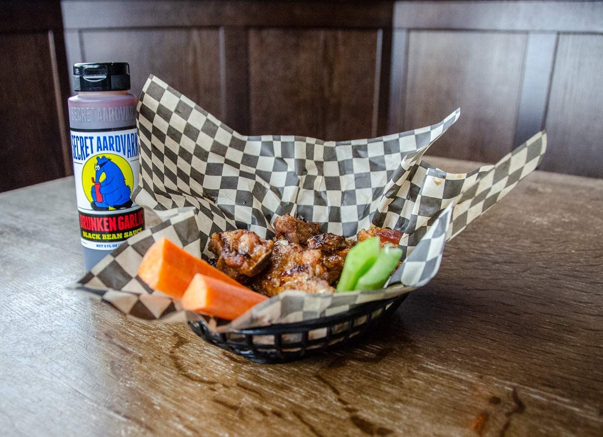 Secret Aardvark Drunken Garlic Black Bean Sauce - Garlic Hot Sauce, Stir Fry Sauce, Mild BBQ Sauce, Low Carb, Dairy Free, Chili Garlic Sauce, Hot Sauce & Marinade - 8 fl oz 2 Pack
