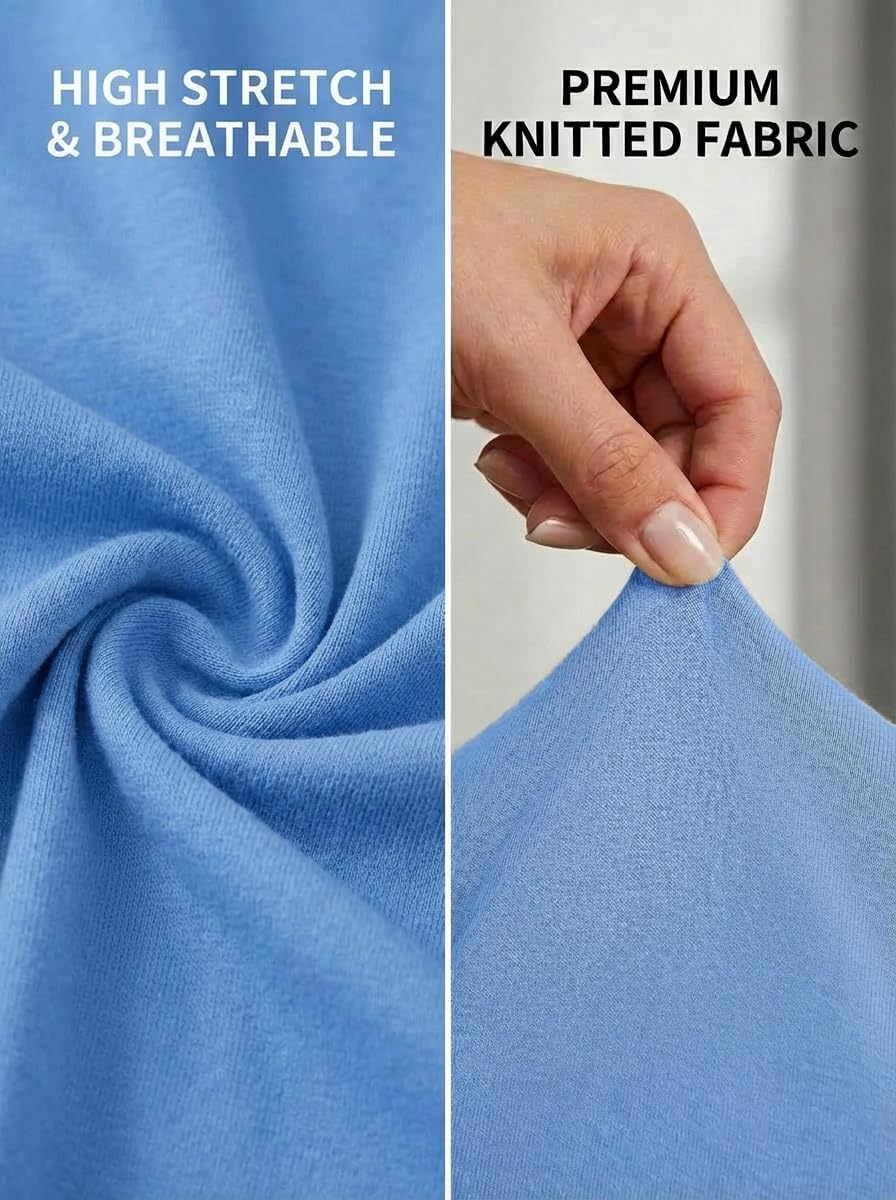 LIGHT DOT Women's 2 Piece Lounge Sets Casual Oversized Pajamas Short Sleeve Tops Biker Shorts Matching Outfits with Pocket - Image 4