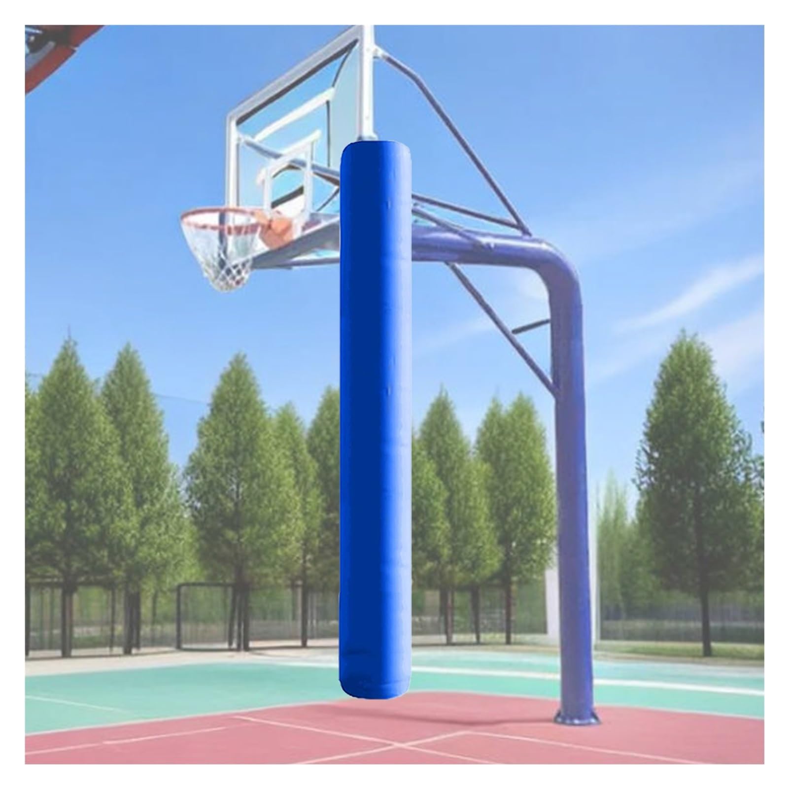 Basketballkorb-Polsterung – weiche zylindrische Kollisionsvermeidungspads für Kinder Freizeitparks – Surround-Schutz für Sicherheit