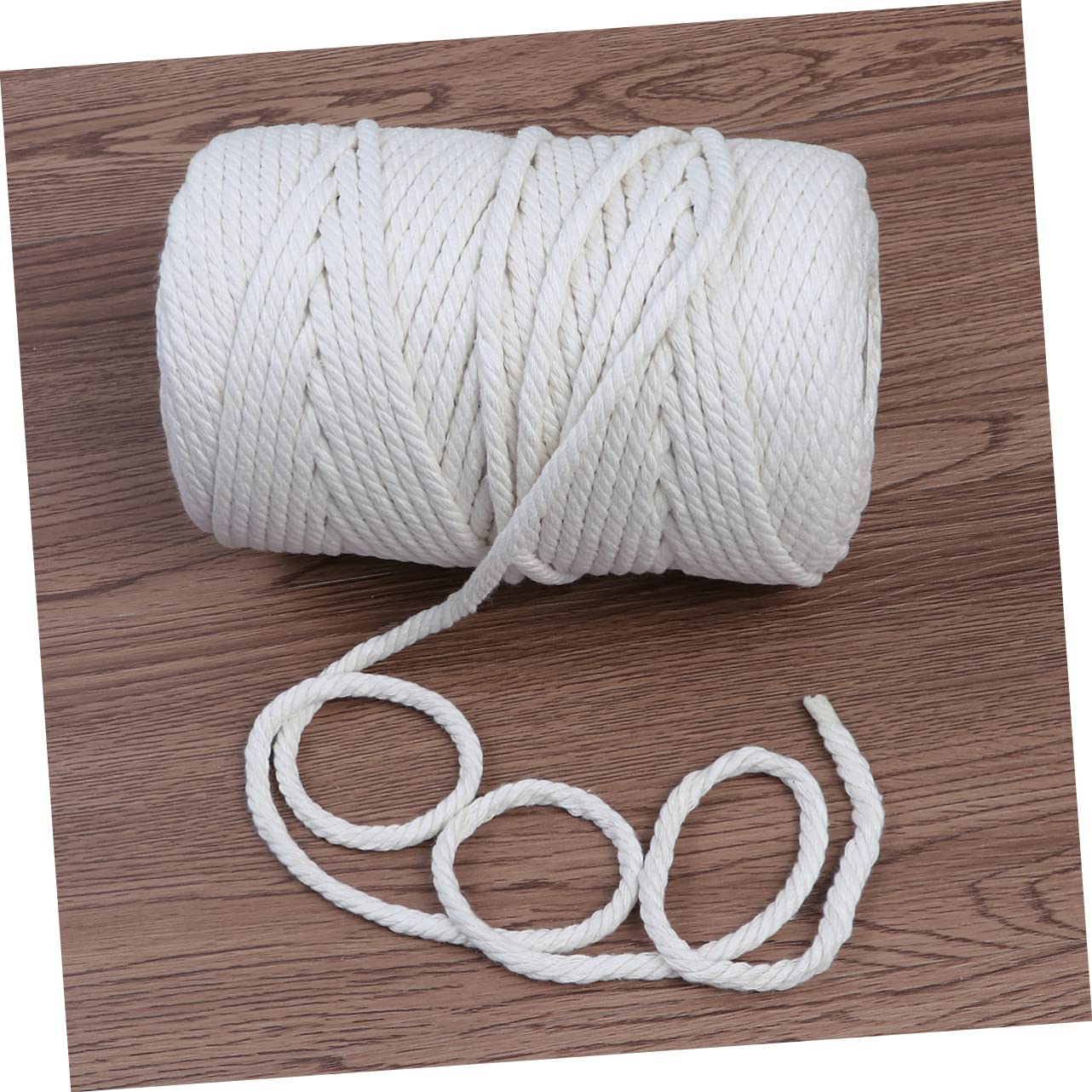 Cuerda de Algodón Natural Beige para Manualidades y Macramé
