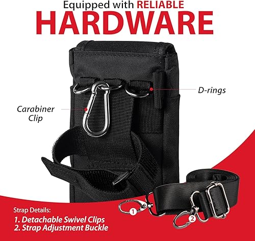 Miniatura 5 de Ranboo Funda de nailon para teléfono celular para cinturón, funda para teléfono con clip para cinturón para iPhone 15 Pro Max 14 Pro Max 14 Pro Max