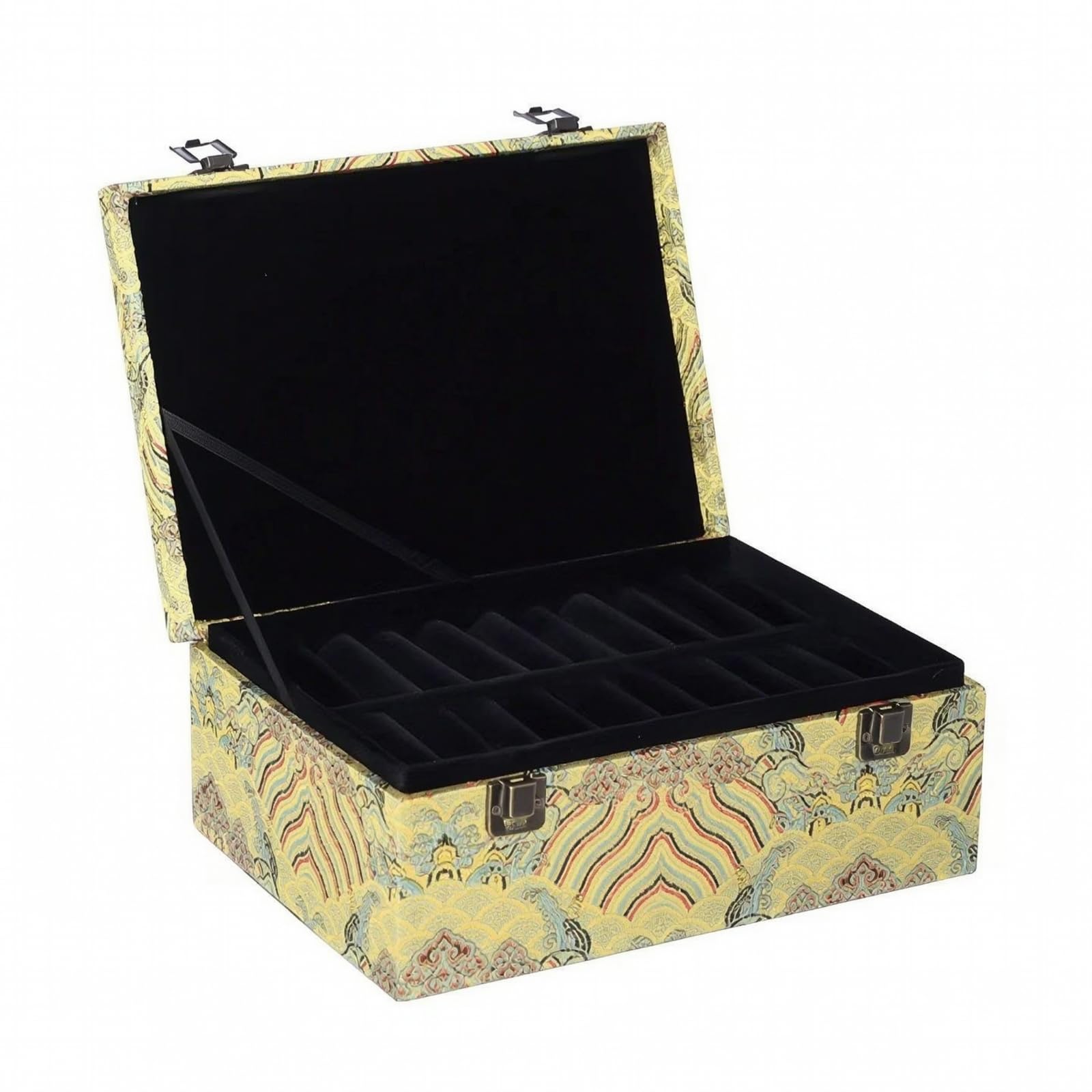 Qianly Caja 20-Compartimentos Compartimentos, Amarillo, 20 Ranuras