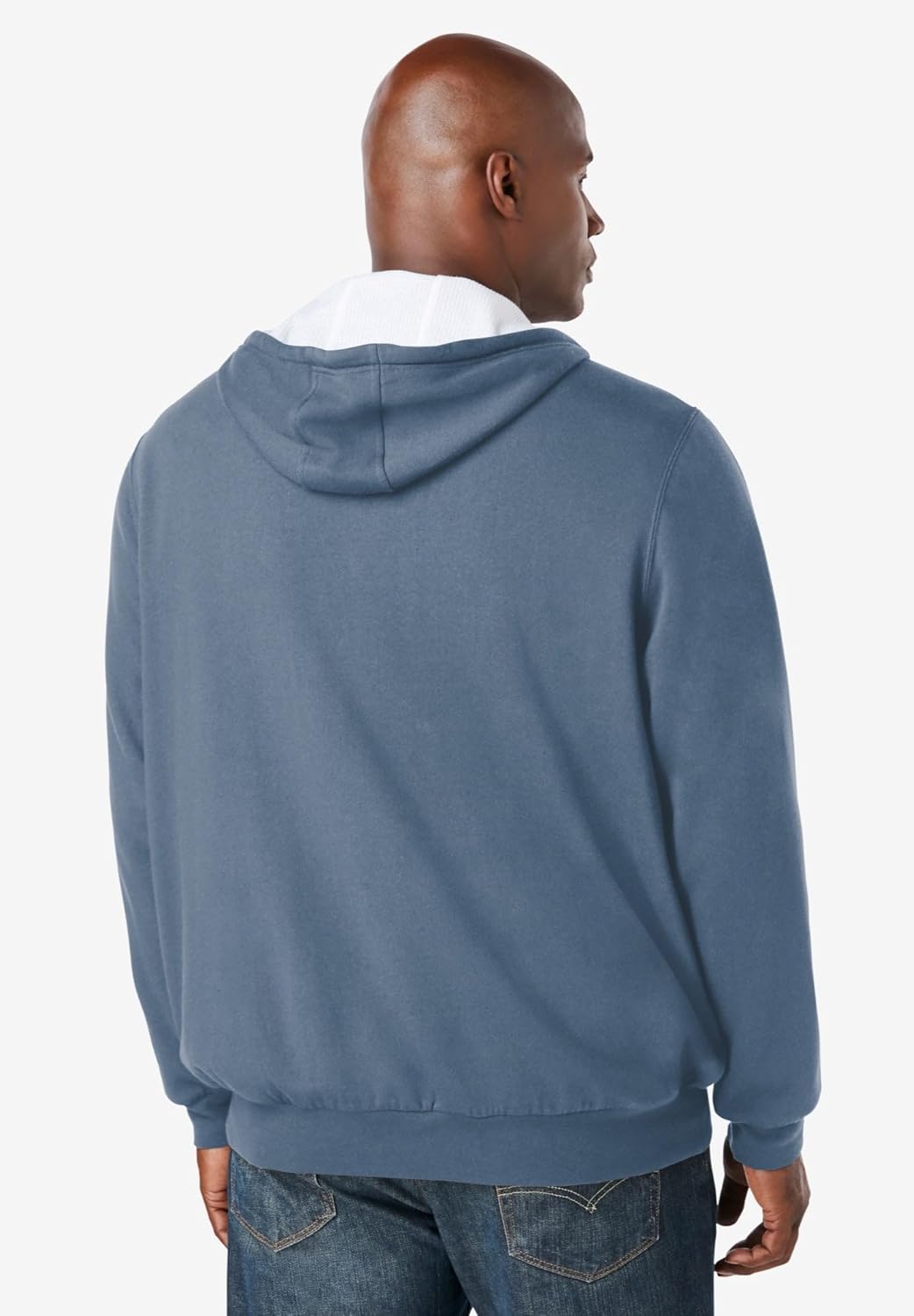 Boulder Creek by KingSize Men's Big & Tall Full-Zip Thermal Hoodie