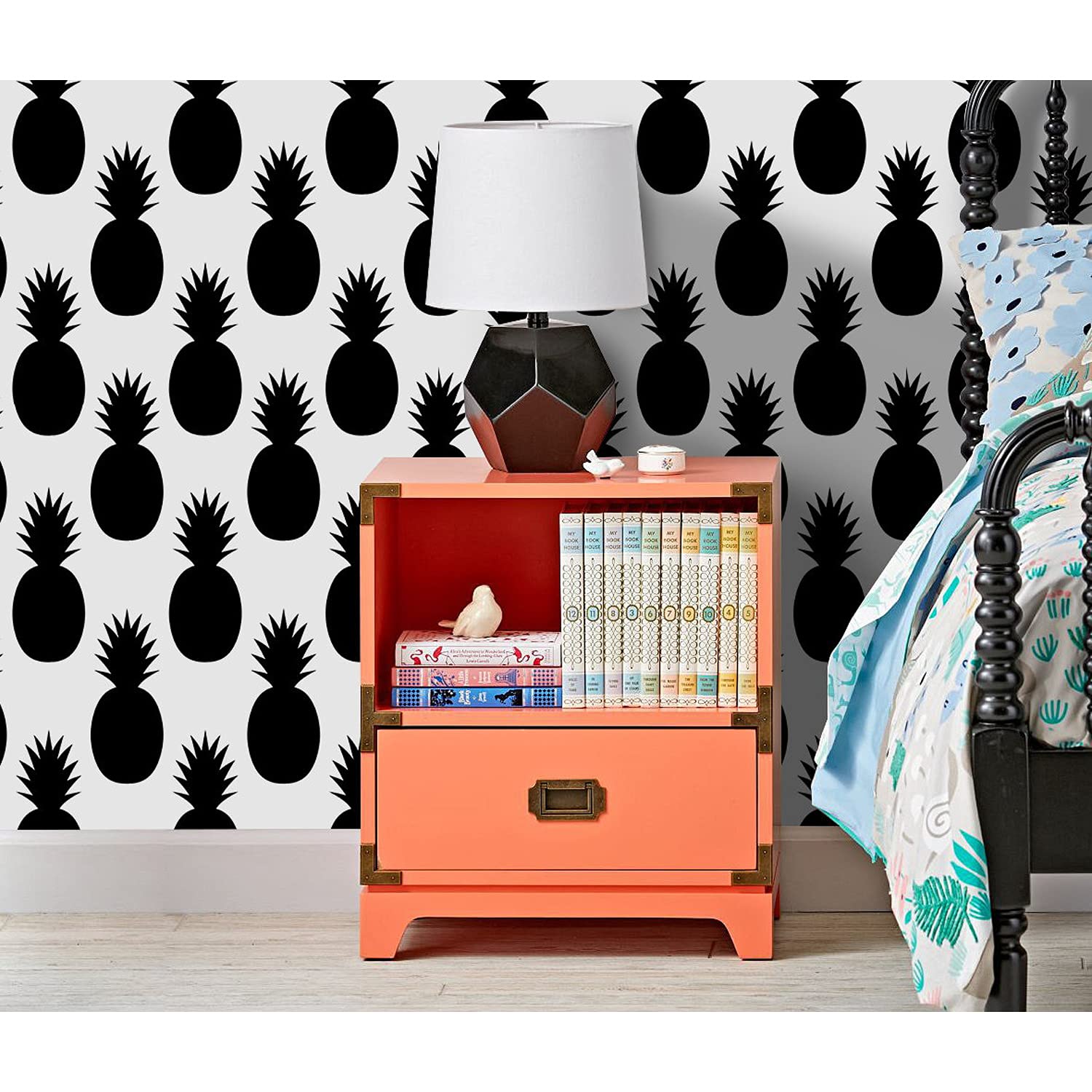 Fotomurale de piñas para decorar salones modernos y comedores grandes