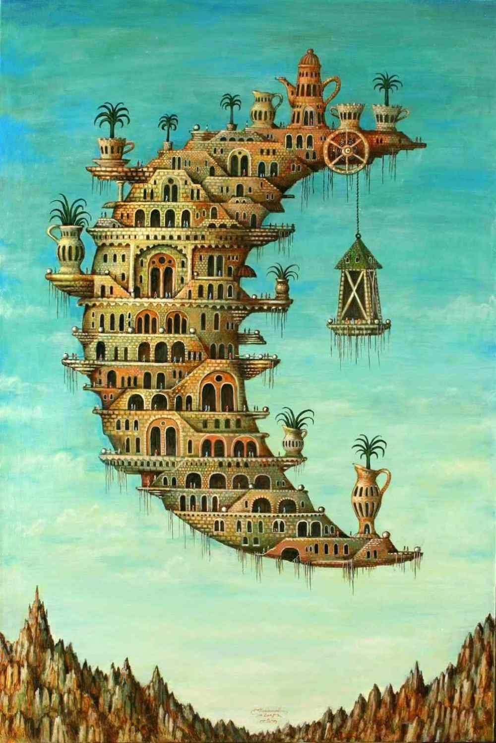 Jigsaw Puzzle, Living On The Moon, Salvador Dali Art Legno Adulto 2000 Pezzi Puzzle, Regalo Giocattolo Per Bambini Adulti Per Bambini