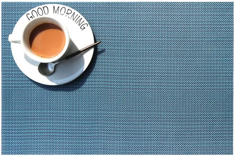 European Placemats PVC Hotel Home Western Food Mat Linen Japanese Insulation Coaster Table Mat(D)
