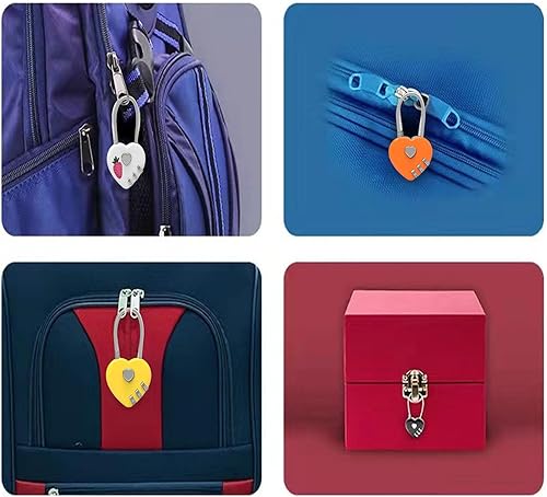 Miniatura 4 de Cerraduras de corazón, candado de amor, cerraduras de casillero pequeñas, cerradura de amor para caja de almacenamiento de joyas, decoración de