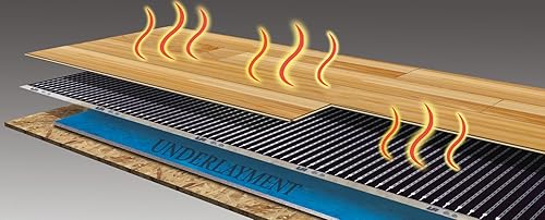 Miniatura 16 de QuietWarmth Float QWARM1.5X5F120 Alfombrilla de Calefacción Radiante para Suelo para Debajo de Laminado, Madera, Suelos Flotantes de Vinilo de Lujo