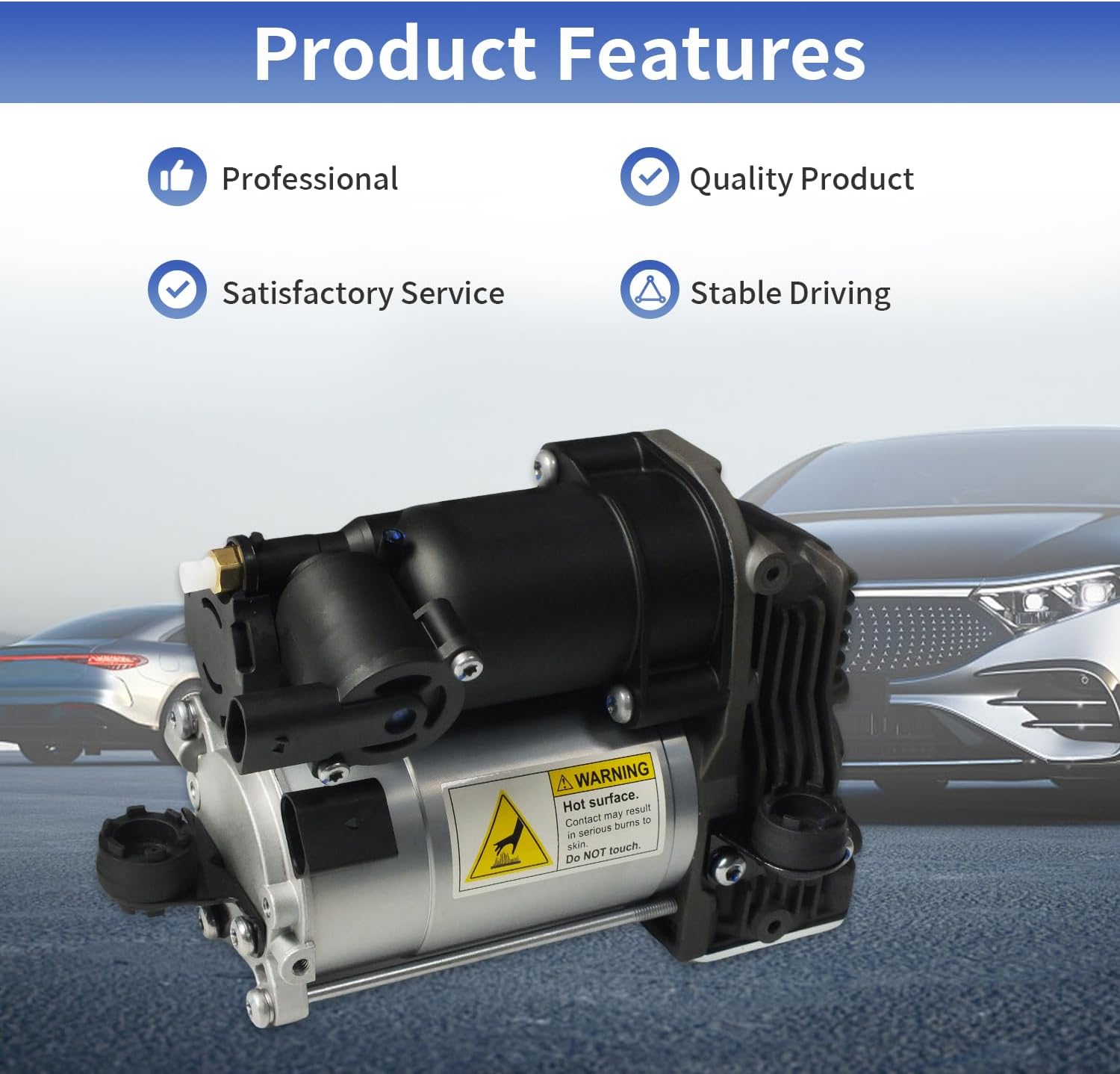Air Suspension Compressor Pump 2213201604 for Mer cede s-B enz S350 S400 S450 S550 S600 S63 AMG Air Ride Pump for Mercedes W221 CL216 W166 X166 ML GL class 2213200704 2213200904 A1663200104