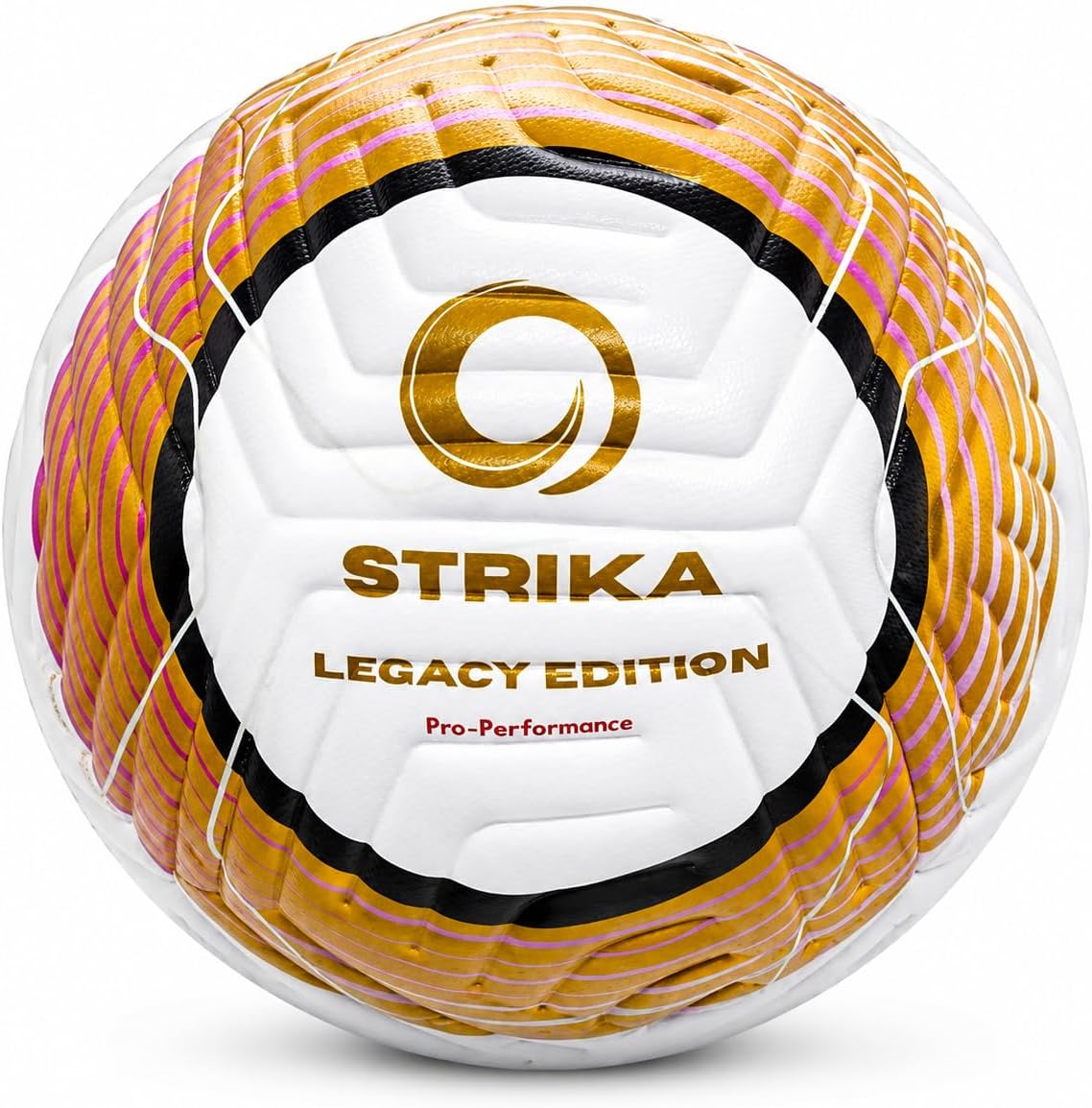 STRIKA Soccer Ball – Match-Level Performance, Seamless Hybrid Bonded (No-Stitch), True Flight Control, All-Weather Durability – Size 5 & 4 Training & Game Ball