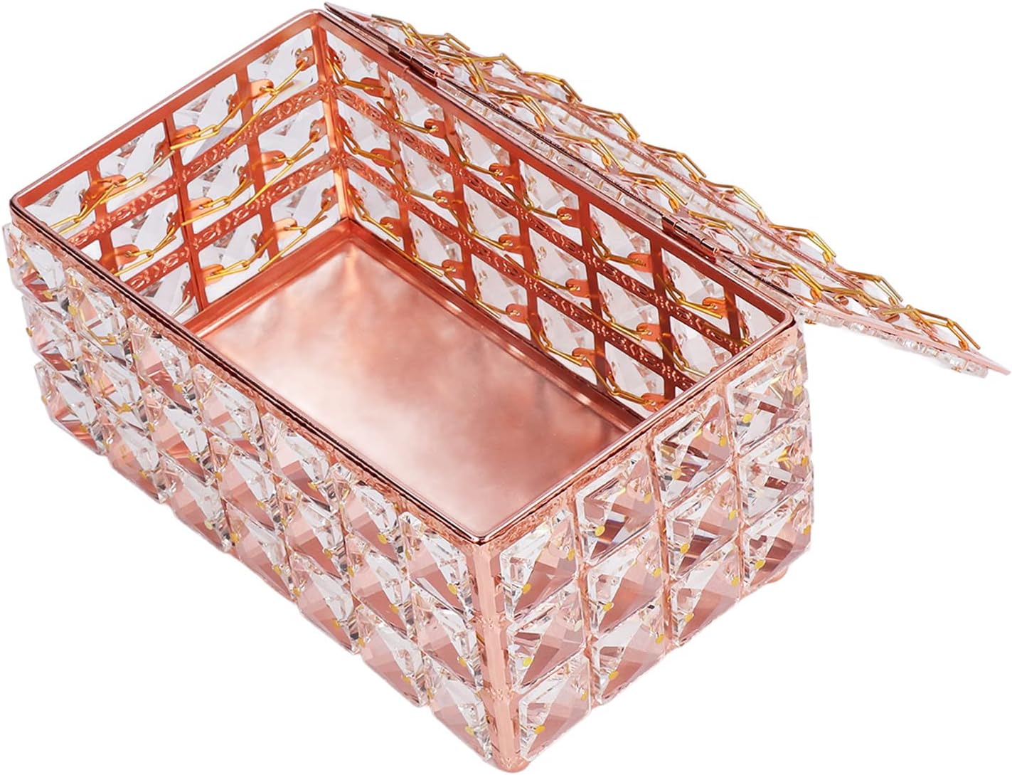 Multifunctional Clear Tissue Box Holder - Rectangular Decorative Cover for Bathroom, Kitchen, Office