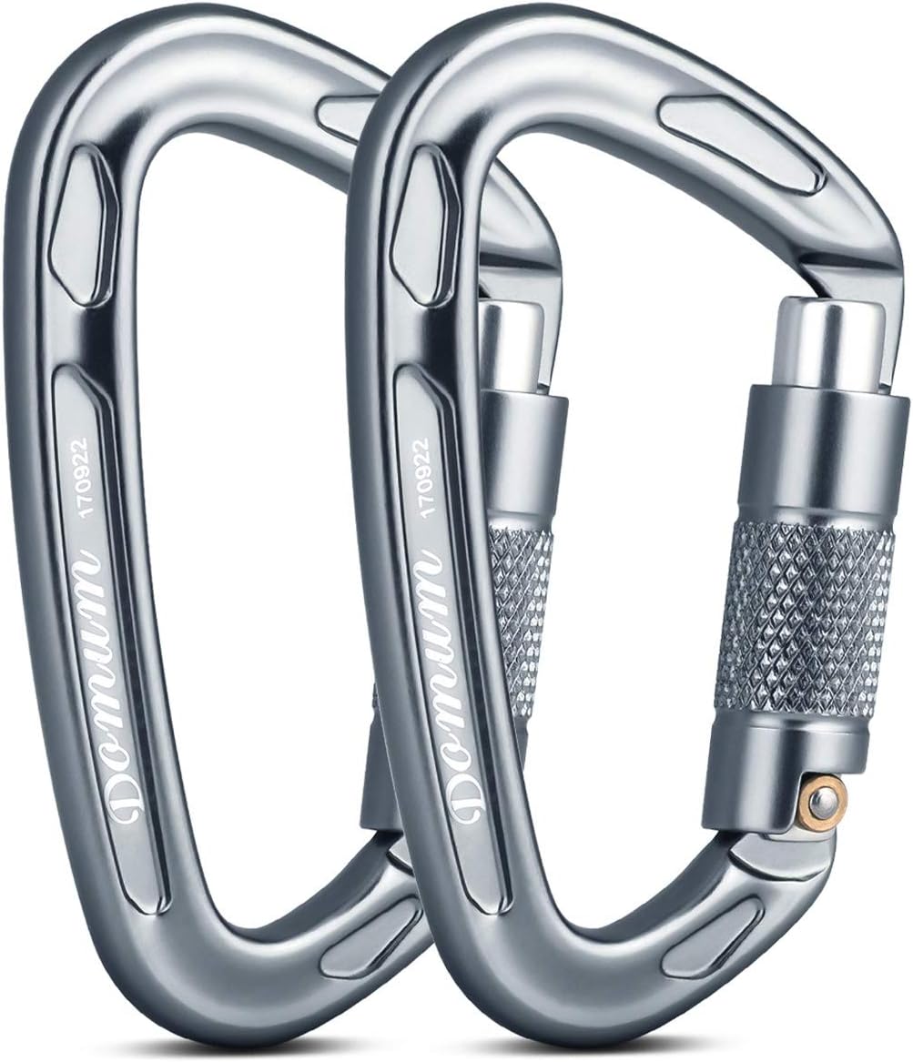 Domum Auto Locking Climbing Carabiner,Grey