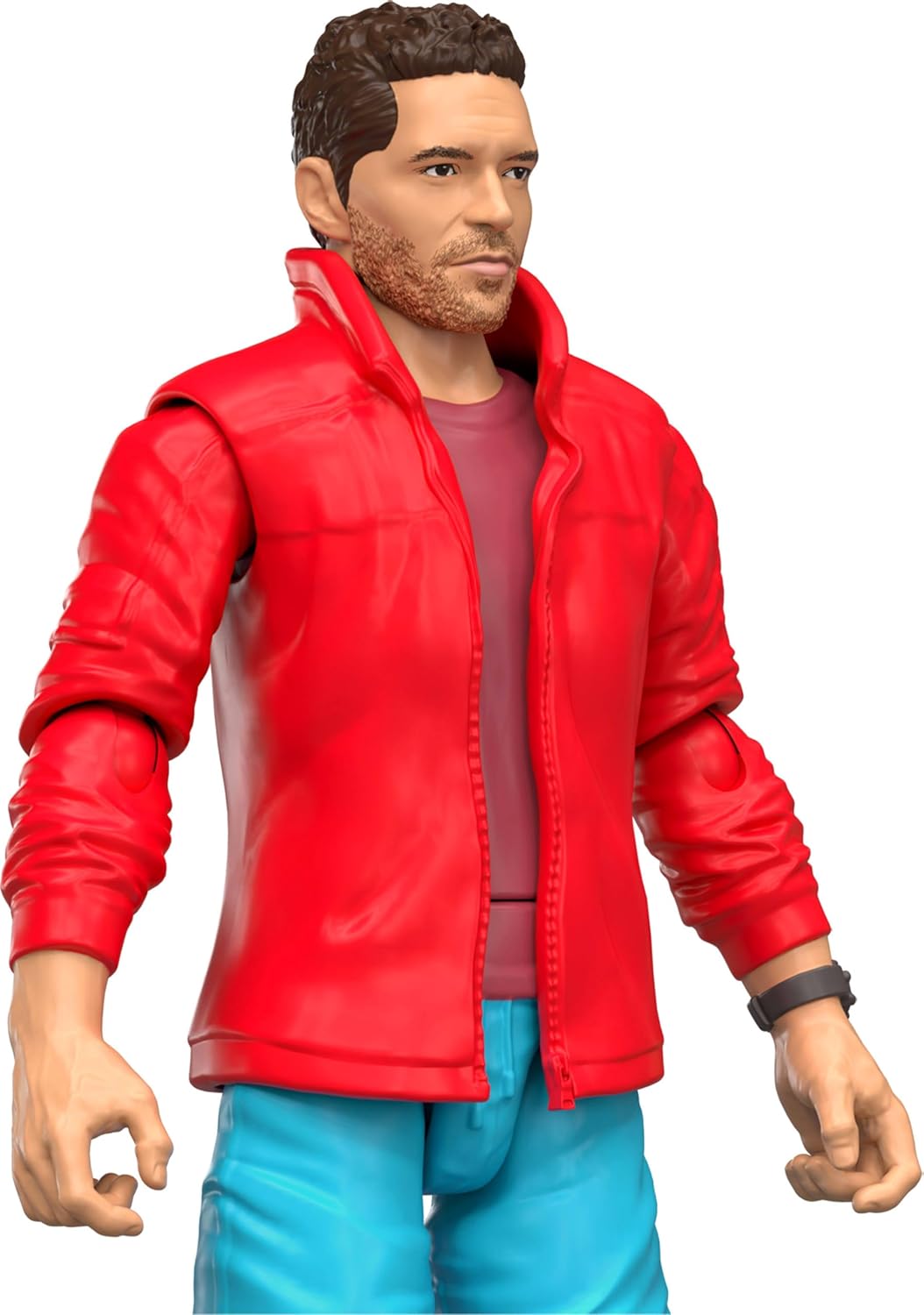Mattel Jurassic World Rebirth Human & Dinosaur Figure Pack, Reuben Delgado & Parasaurolophus, Movie-Accurate 3.75 Inch Scale, Posable Collectible