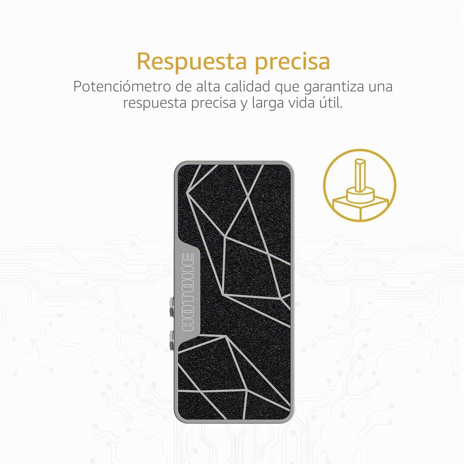 HOTONE Pedal de efectos pasivos de volumen y expresión 2 en 1 para guitarra EXP Ampero II Press