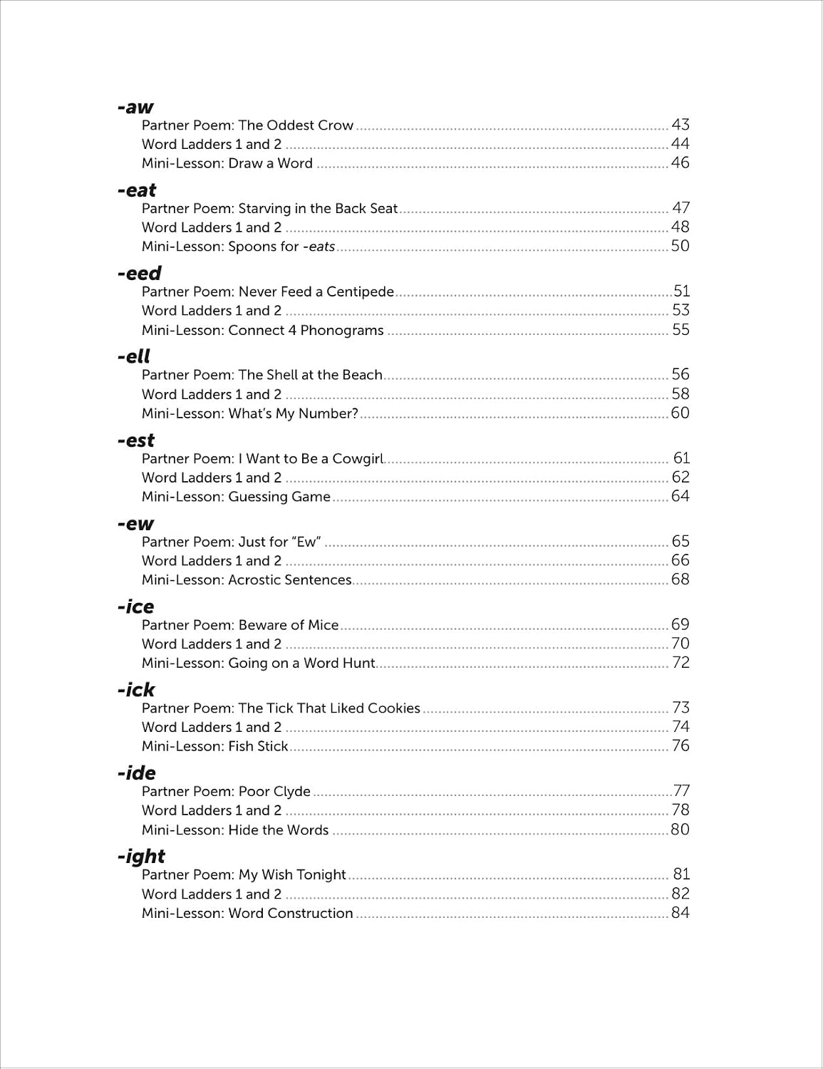 Partner Poems & Word Ladders for Building Foundational Literacy Skills: Grades 1–3