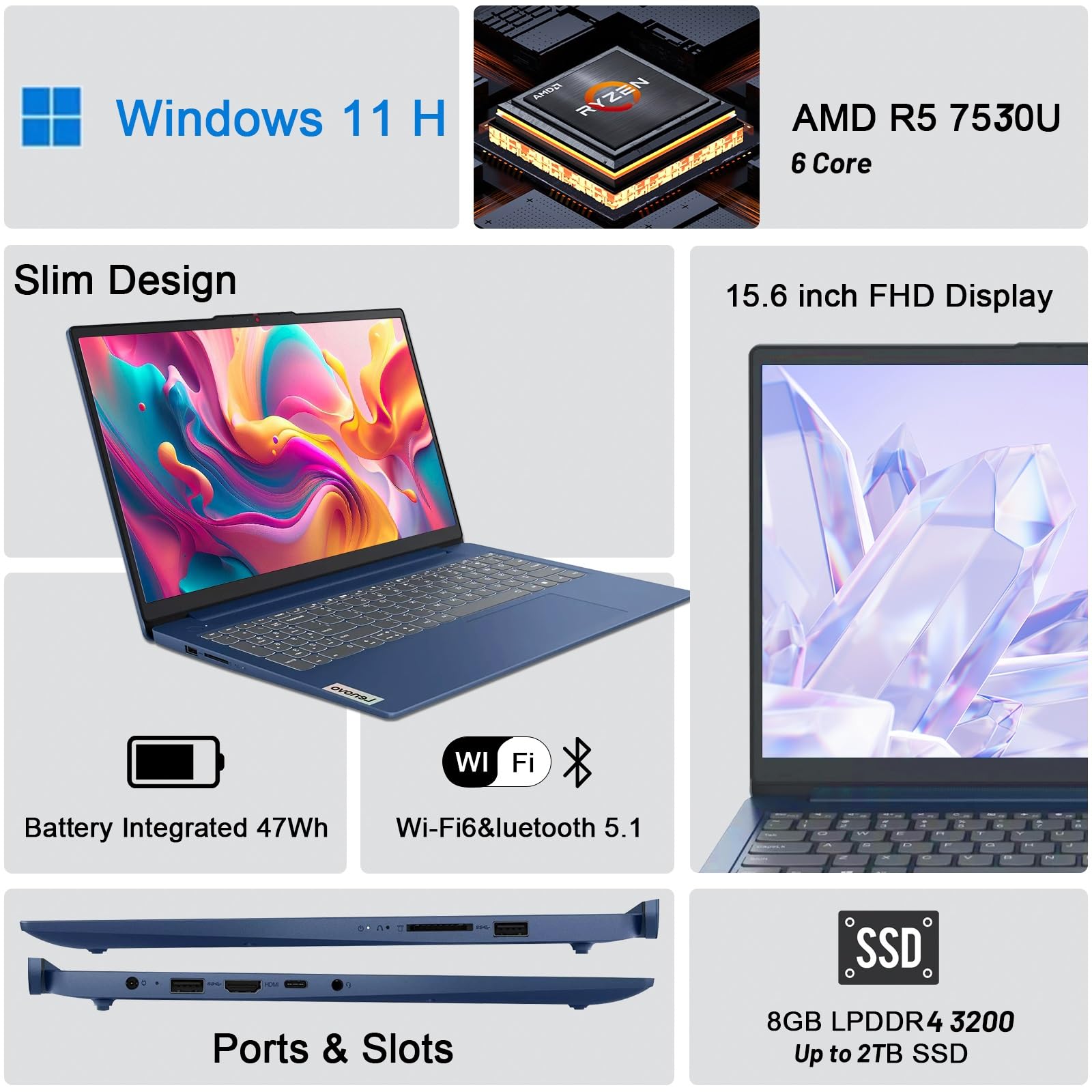 Amazon.com: Lenovo Ideapad 3 15.6