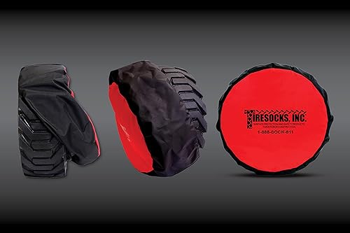 Miniatura 4 de TireSocks Inc. 0410TS - Calcetines para neumáticos (calcetines de neumáticos) para equipos de construcción, como tijeras, plumas, montacargas, etc.