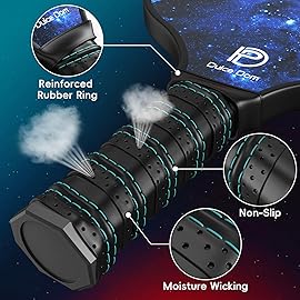 DULCE DOM USAPA Approved Fiberglass Pickleball Paddles Set of 4, Lightweight Pickleball Set with 4 Pickleballs and Pickleball Bag, Pickle Ball Equipment for Men Women, Blue