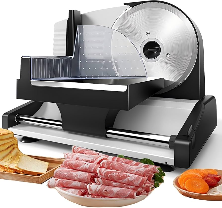 1点限り❣️ 電動 肉スライサー フードスライサー ミートスライサー ステンレス製 Amazon｜Deerou電動スライサー電動 肉スライサー 電動フードスライサー