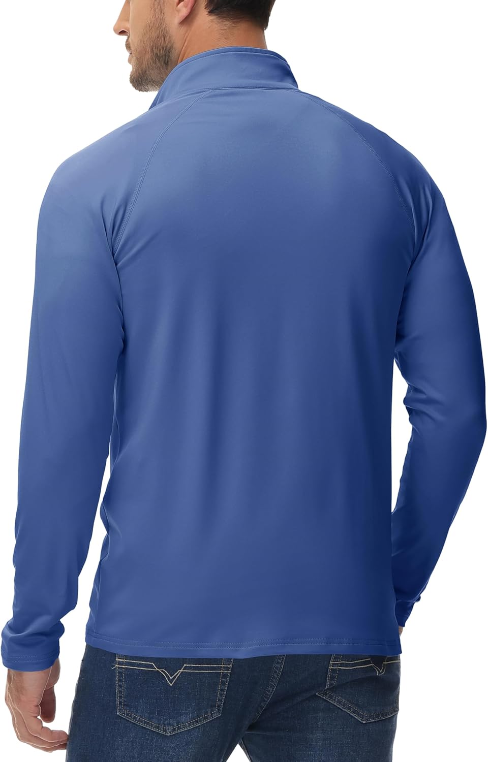MAGCOMSEN Men's Quarter Zip Pullover Long Sleeve Sweatshirts Fleece Lined Golf Pullover Thermal Gym Workout Tops - Image 6