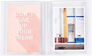 GORGECRAFT 36 Pictures Clear Cover Photo Album 4x6 Portfolio Folder Photo Book Clear Pages Hold Card Holder for Artwork Great Art Book for Postcards or Picture Storage