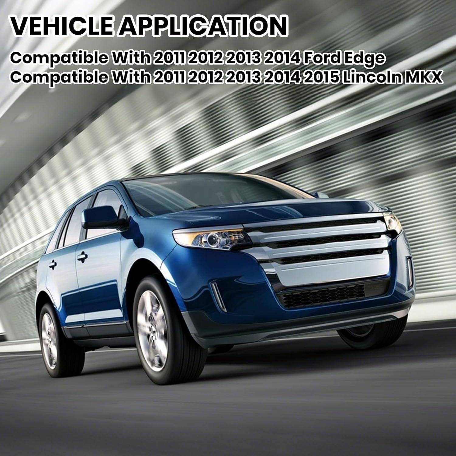 Right Passenger Side Mirror Glass Replacement Compatible with Ford Edge 2011-2014, for Lincoln MKX 2011-2015 Right Exterior Side Rearview Mirrors Glass, Power Heated