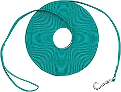 Coleira longa para cães à prova d'água, guia de treinamento para uso ao ar livre, ótima para treinamento, praia, brincar, acampar ou quintal