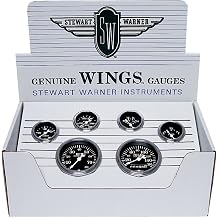 Stewart Warner 82225 Wings Black Face 6 Gauge Mechanical Kit