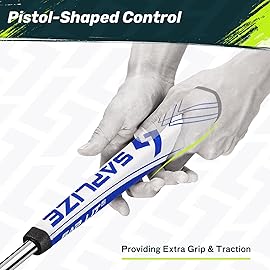 SAPLIZE Putter Grip Midsize Pistol Shape Light Anti-Slip Pattern, Blue