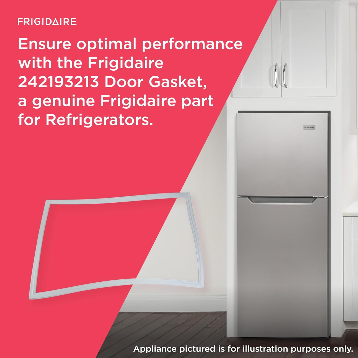 Frigidaire 242193213 Door Gasket for Refrigerators, White