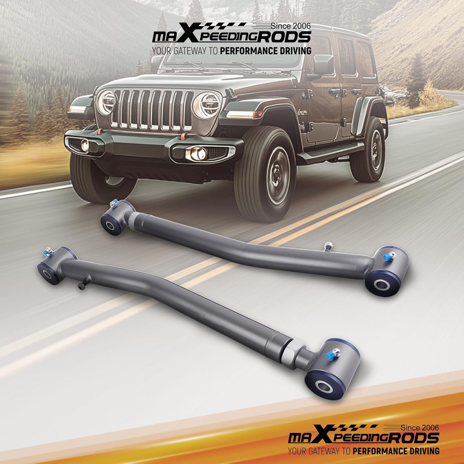 maXpeedingrods 2-4" Adjustable Front Lower Control Arm for Jeep Wrangler JL JLU Gladiator JT 2018-2023