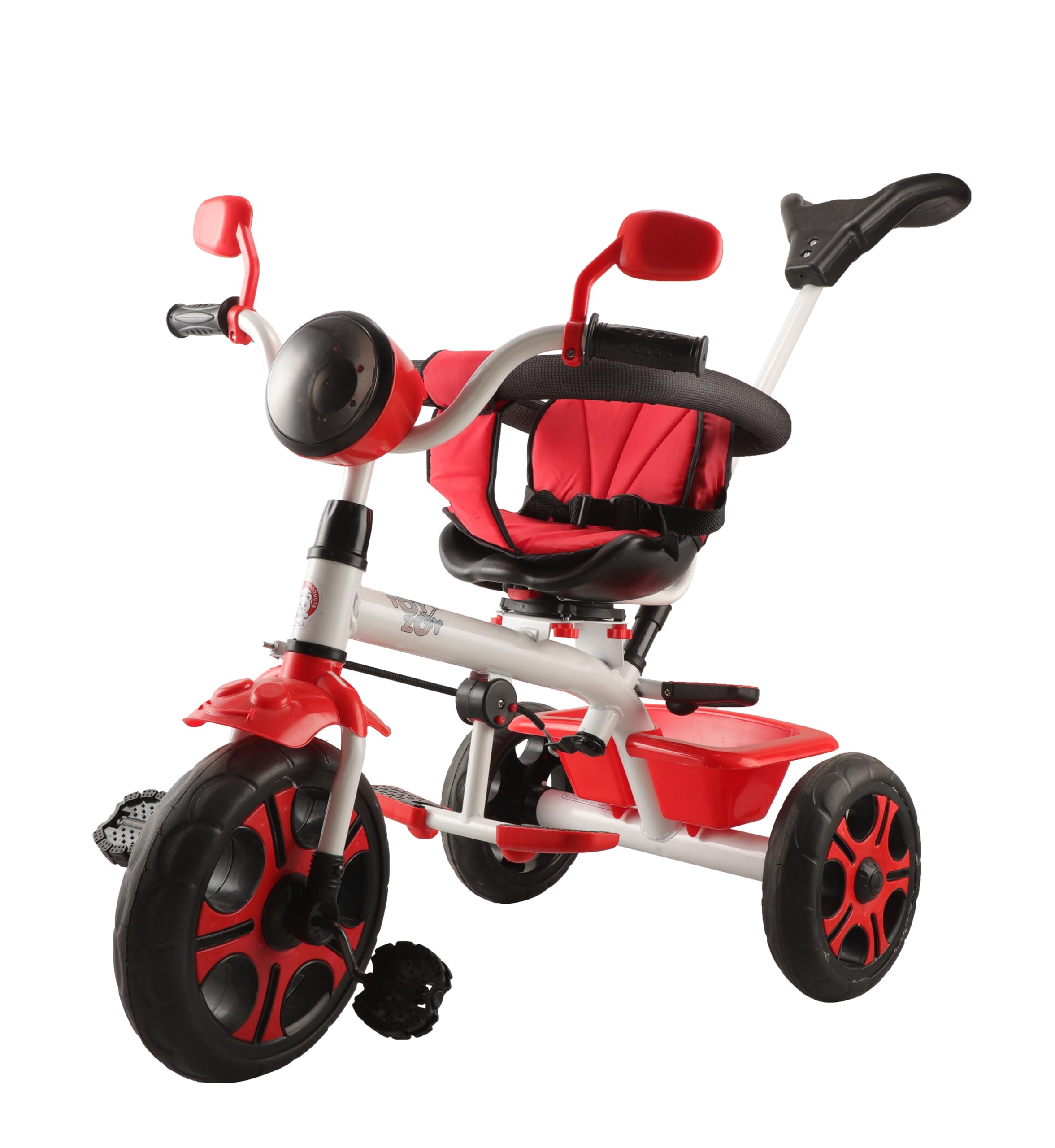 Toyzoy Melody Grand Kids|Baby Trike|Tricycle with Light and Music for Kids|Boys|Girls Age Group 2+ Years (White & Red)-image-25