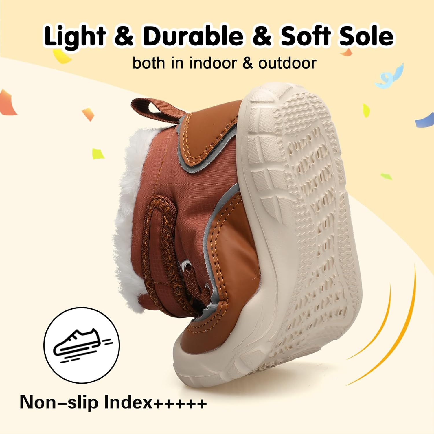 Centipede Demon Toddler Boots Boys Girls Winter Boots Waterproof Fleece Kids Snow Boots Faux Fur Booties Warm Walking Shoes for Indoor Outdoor - Image 5