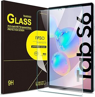 IVSO Screen Protector for Samsung Galaxy Tab S6 10.5 2019, Clear Tempered-Glass Flim Screen Protector for Samsung Galaxy Tab S6 10.5 2019 SM-T860/ T865, 1 Pack