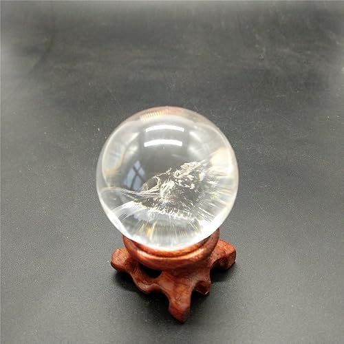 Miniatura 2 de LIXUAN Esfera de cristal transparente con cristales curativos, esfera de piedras preciosas y bolas de cristales (0.984 in)