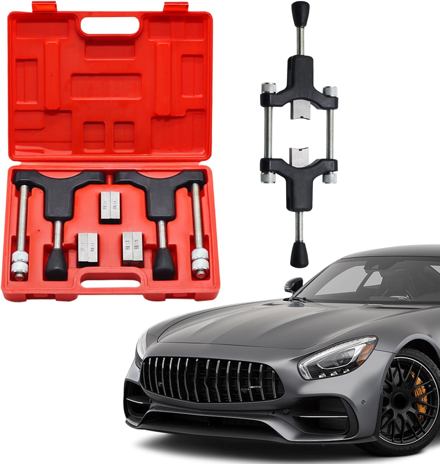 Axle Thread Repair Tool – 13.7x9.8x2.3in Restoration Kit, Locking Wrench, Professional Bolt Adjustment Equipment | Workshop Garage Maintenance Service Use for Automotive Furniture Marine Boat Vehicle