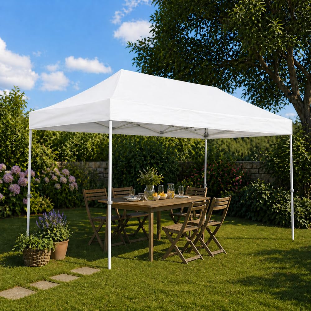 TERRE JARDIN Toit pour tonnelle Pliante Pro 3 X 4,5 m - Unité - Blanc