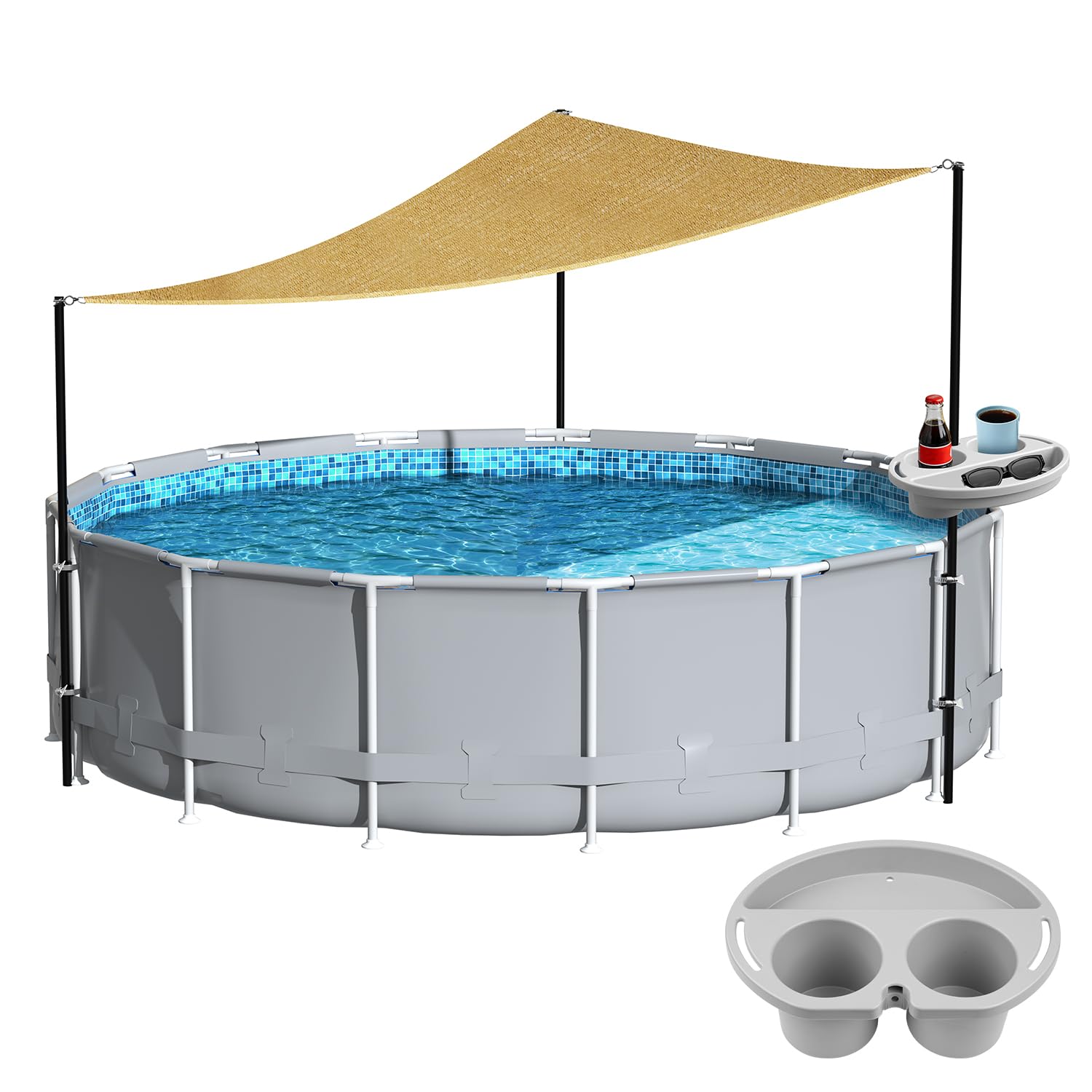 Calanofin Above Ground Pool Shade Set
