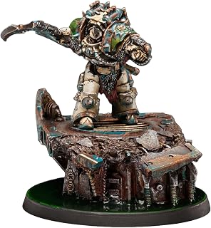 Calas Typhon First Captain of the Death Guard Traitor Legiones Astartes Horus Heresy Painted Miniature Wargaming Figure | Art Painting Level