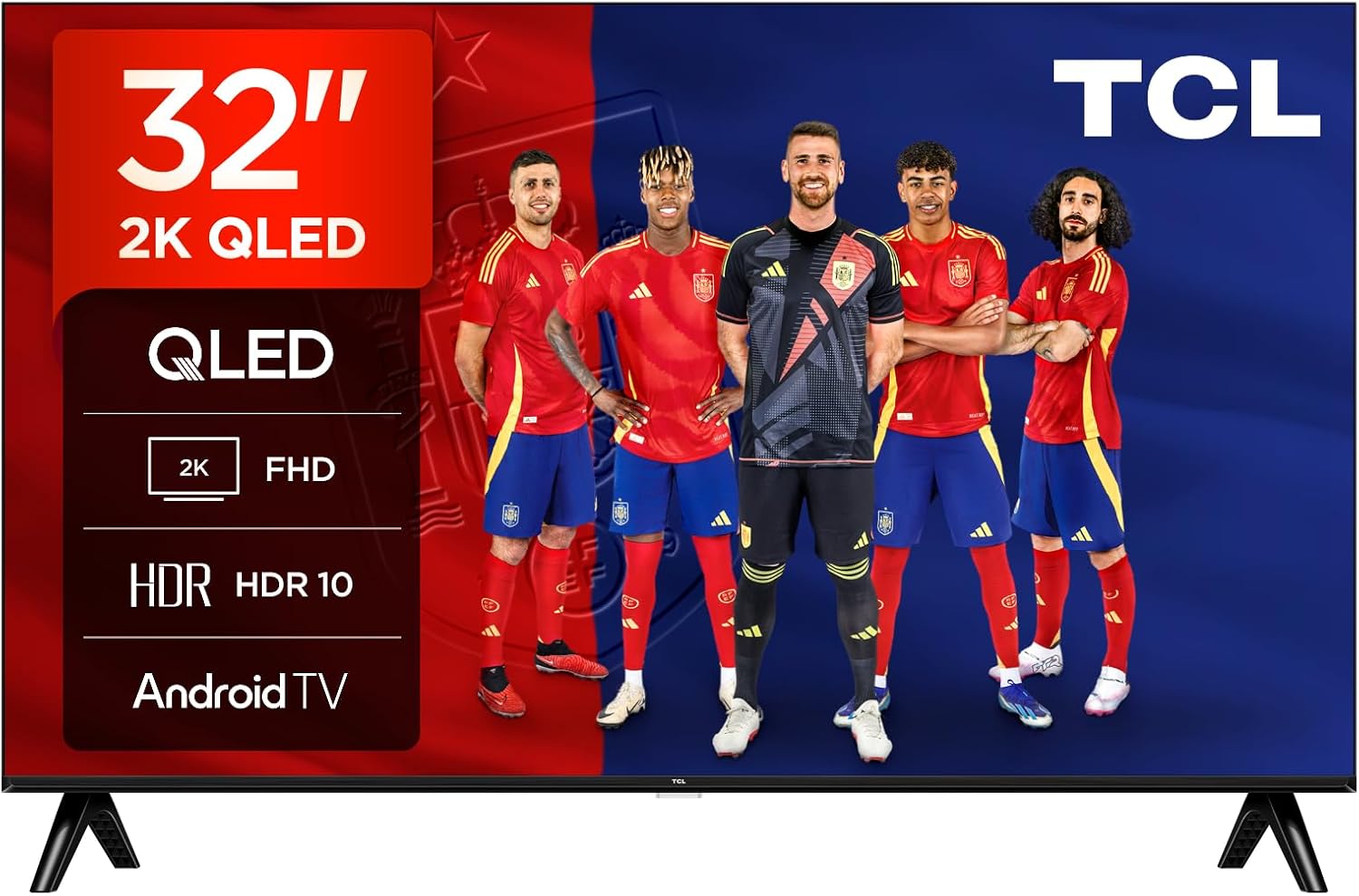 TCL 32V5C Televisor 32 Pulgadas QLED Full HD Smart TV, Android TV, Google Cast,…