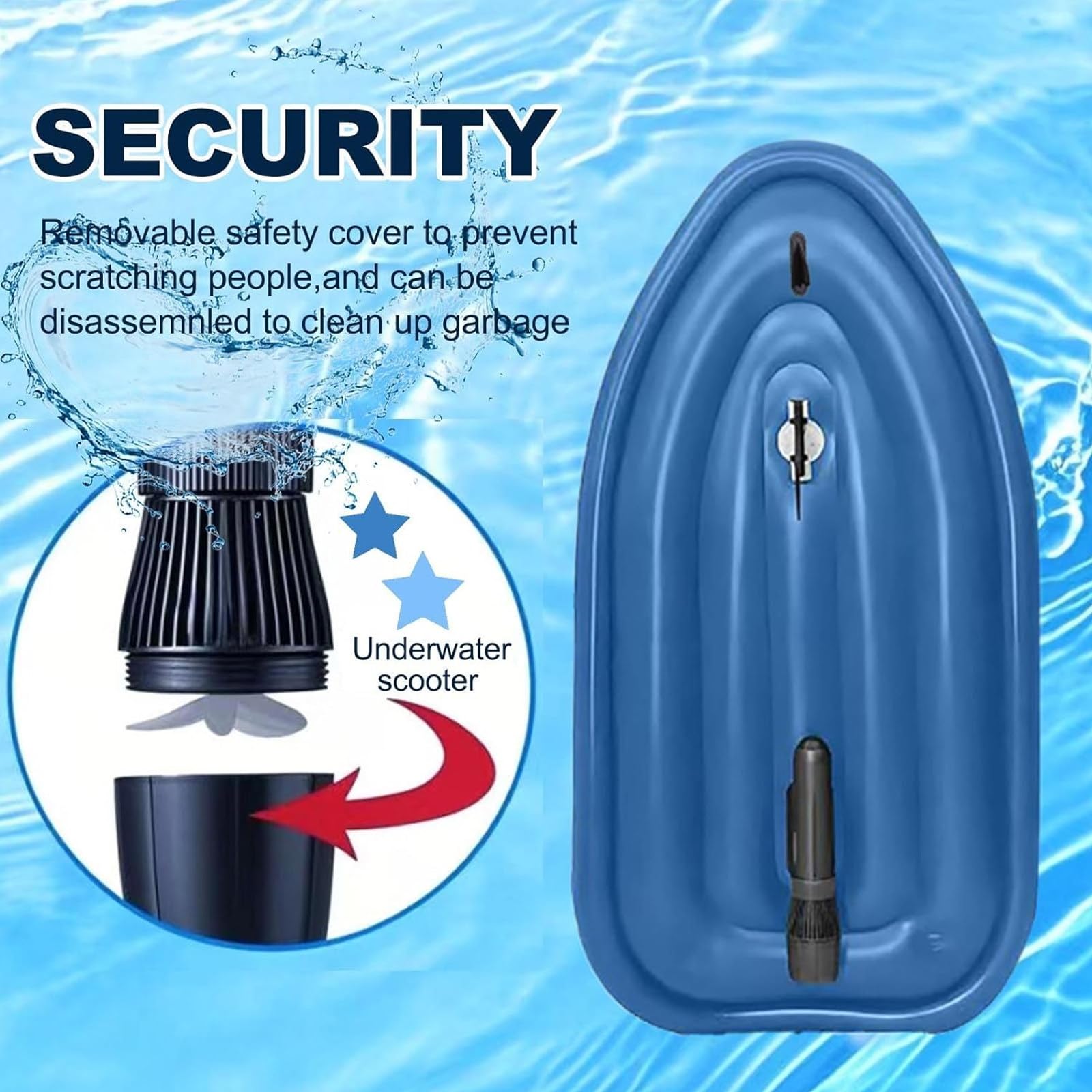 Barco inflable con motor eléctrico, propulsor extraíble para buceo en el mar y exploración subacuática