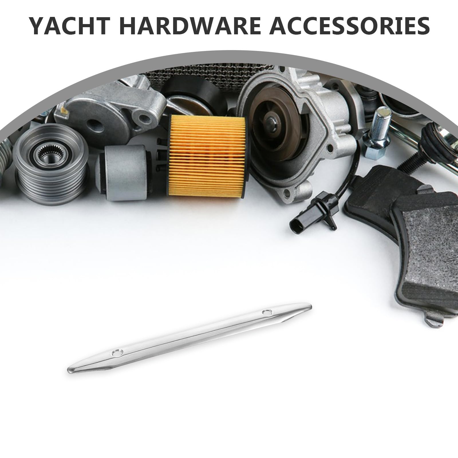 STOBAZA Edelstahl Trim Strip Rostfrei Flachleiste Boot Kantenschutz Robust Einfach zu Montieren für Motorboote Kajaks Yacht Hull Rub Bar Schutz Zubehör