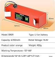 Vista 6 de for Roborock S7 Battery for Roborock S4 S5 S6 S7 S8 S50 S51 S55 Max/MaxV/MaxV Ultra/Pure, Q5 Q6 Q7 E4 E5 E20 E25 C10 T6 T60 T65 T4 Robot Vacuums