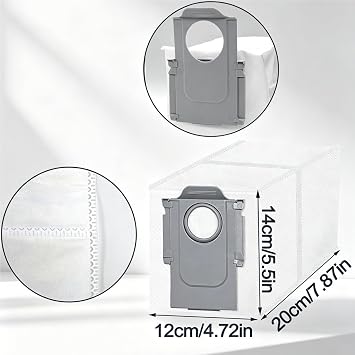 Compatible with Roborock Saros 20 Sonic Accessory Kit - Includes Replacement Robot Vacuum, 2 Self Cleaning Brushes, Silver Ion Module, 1 Deodorizer Module, Replacement Spart Parts