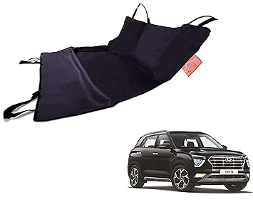 WolkomHome 100% Waterproof Car Pet Rear Seat Cover Dog Hammock Make Black Red for Hyundai Creta New 2020