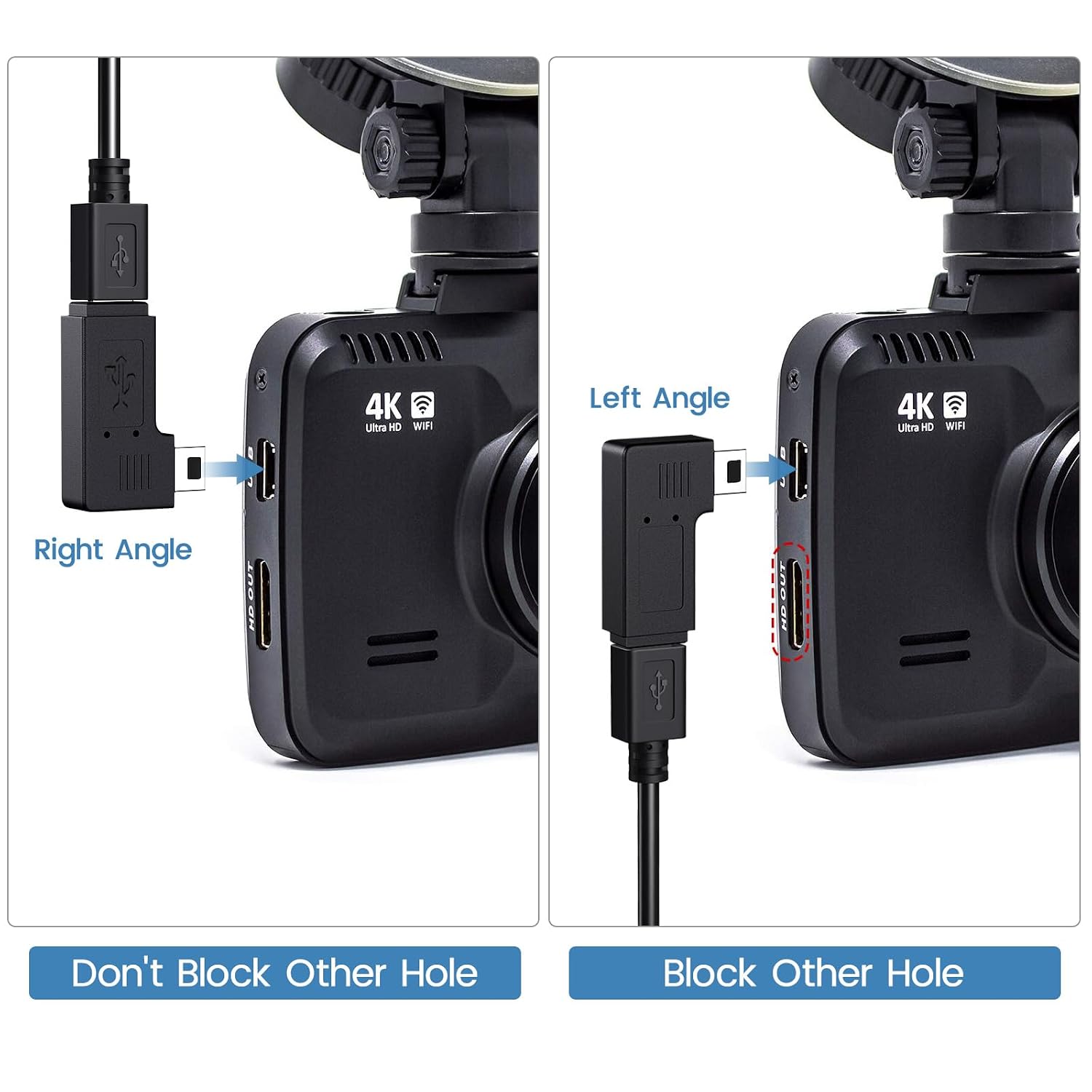 Dash Cam Power Cord Mini USB for Rove R2-4K, 11.5 ft Cable for Rexing V1 image 3