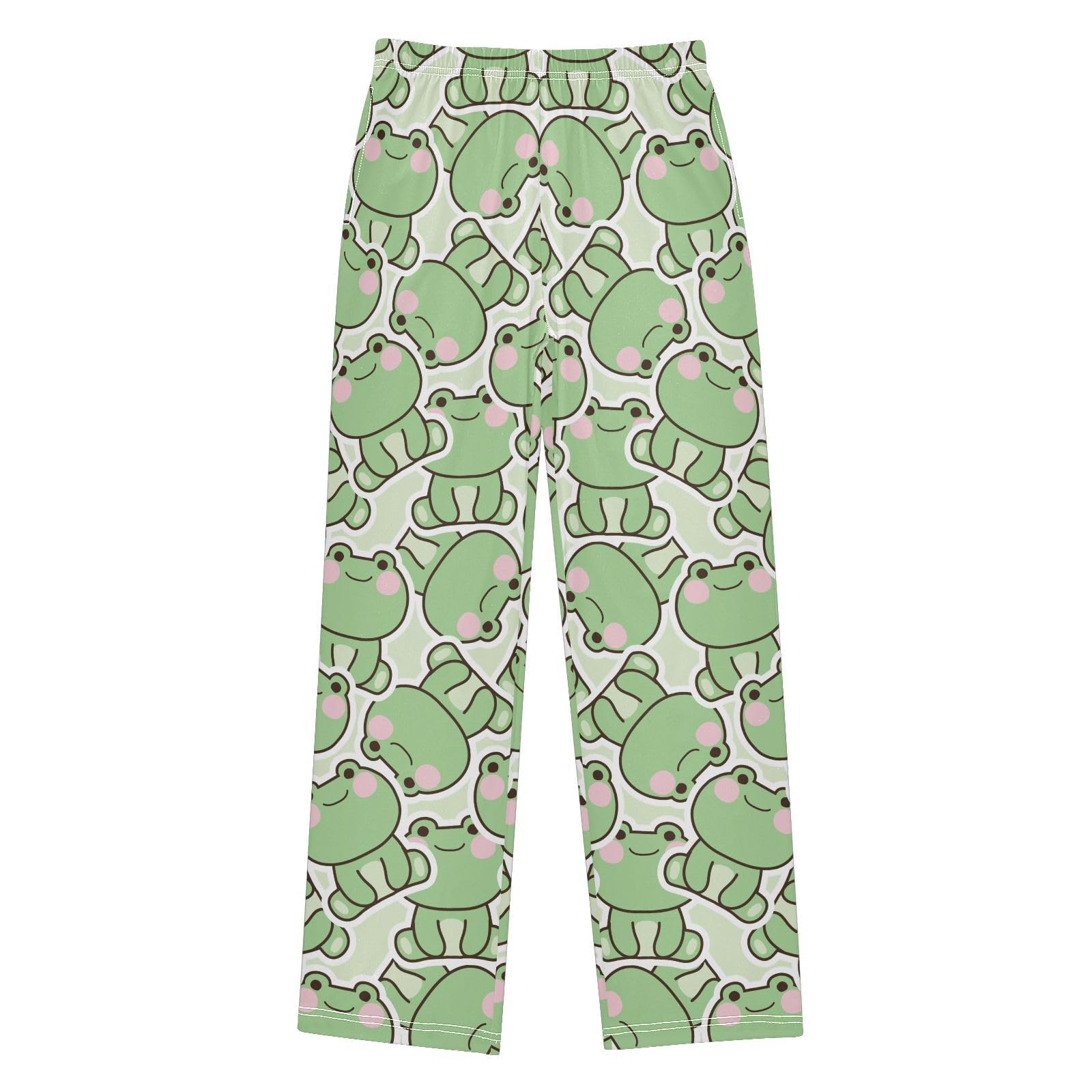 Mnsruu Pyjamahose für Jungen mit Taschen, bequeme Nachtwäsche, elastischer Bund, Pyjamahose, Kinder-Pyjamahose für 6–14 Jahre