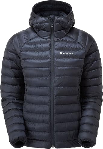 Montane Womens Anti-Freeze Hooded Down Insulated Jacket for Hiking, Climbing, Skiing