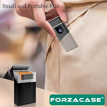 Metal Çerçeveli USB Şarjlı Dokunmatik Alevsiz Elektronik Tesla Çakmak Hediye Çakmak FC375