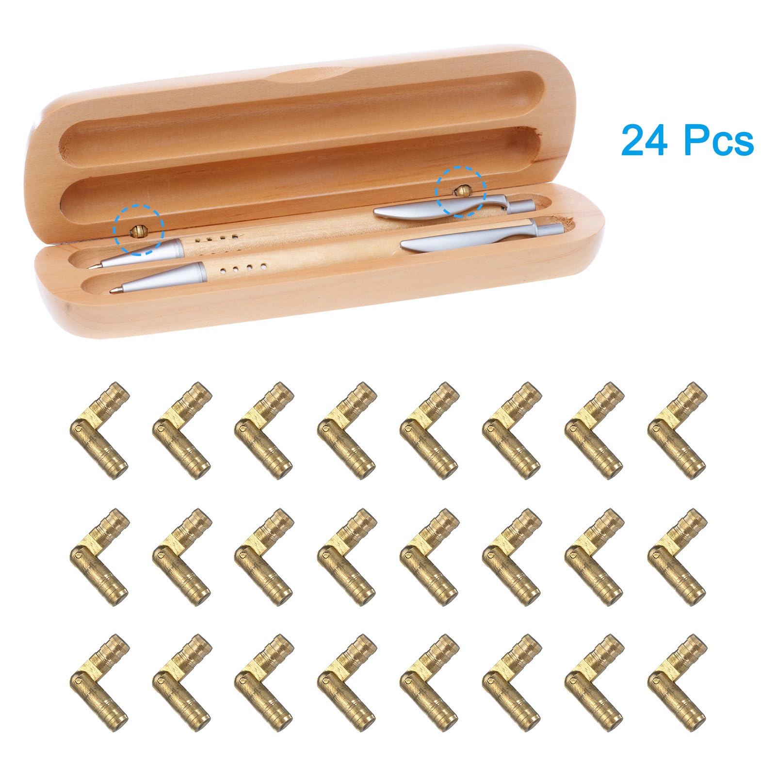 uxcell Invisible Brass Barrel Hinges - Image 3